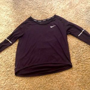 Purple Nike dri fit long sleeve shirt